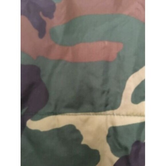 Safety Zone Men’s Camouflage & Orange Zip Up Lined Vest Jacket Size Large - Picture 10 of 10